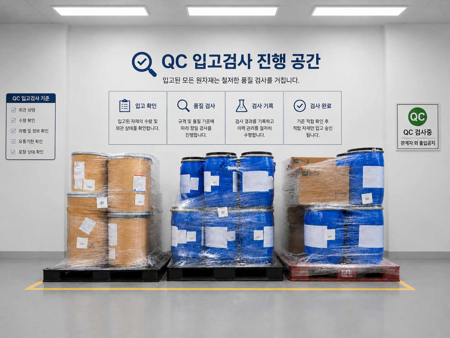 원료 입고